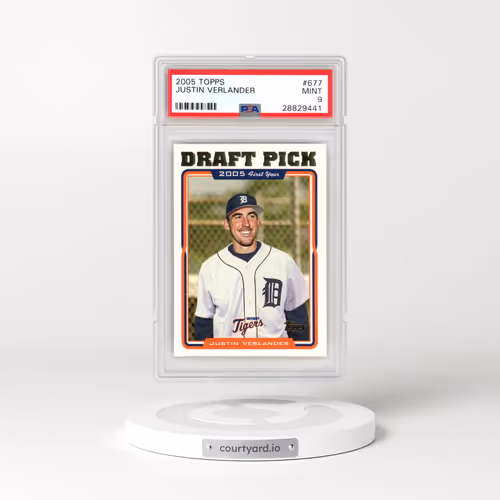 2005 Topps #677 Justin Verlander (PSA 9 MINT)