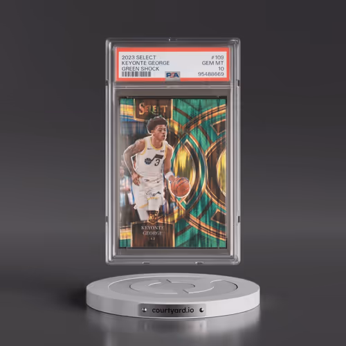 2023 Panini Select #109 Keyonte George - Green Shock (PSA 10 GEM MINT)