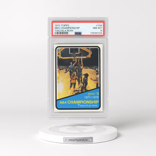 1972 Topps #156 NBA Championship Two in A Row (PSA 8 NM-MT)