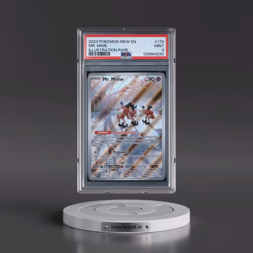 2023 Pokémon Mew EN-151 #179 Mr. Mime - Illustration Rare (PSA 9 MINT)
