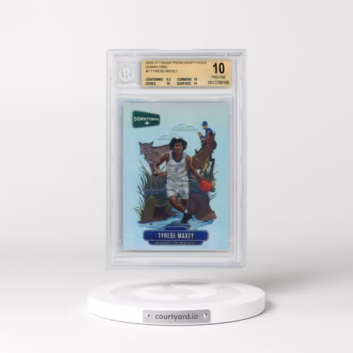 2020 Panini Prizm Draft Picks Downtown #D7 Tyrese Maxey (BGS 10 PRISTINE)