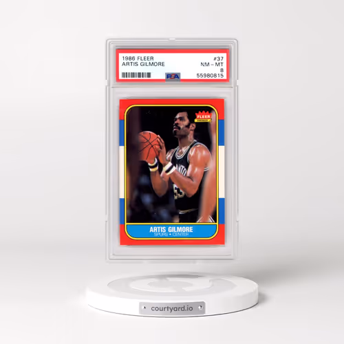 1986 Fleer #37 Artis Gilmore (PSA 8 NM-MT)