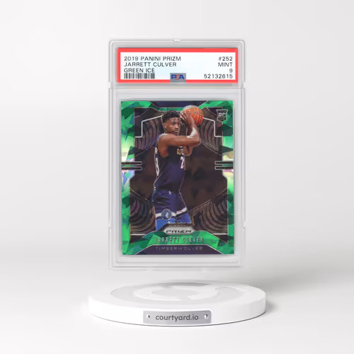 2019 Panini Prizm #252 Jarrett Culver - Green Ice (PSA 9 MINT)
