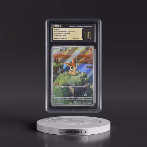 2025 Black Bolt - sv11B #097/086 Victini - Art Rare Holo (CGC 10 PRISTINE)