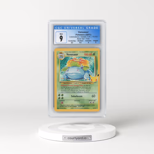 2021 Celebrations - Classic Collection #15/102 Venusaur - Base Set Holo (CGC 9 MINT)