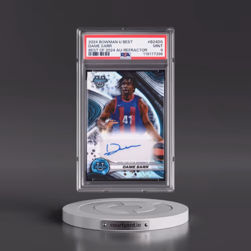 2024 Bowman University Best Best of 2024 Autographs #B24DS Dame Sarr - Refractor (PSA 9 MINT)