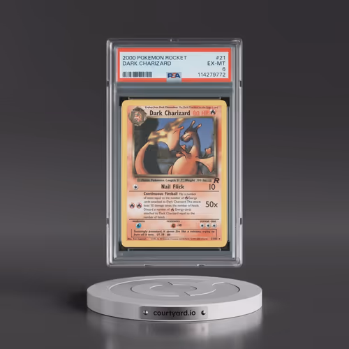 2000 Pokémon Rocket #21 Dark Charizard (PSA 6 EX-MT)