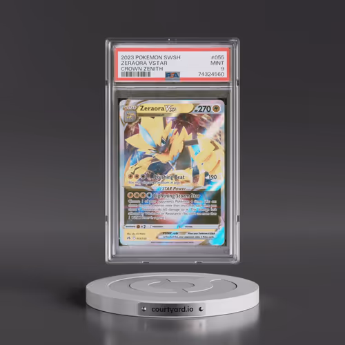 2023 Pokémon Sword and Shield Crown Zenith #055 Zeraora Vstar (PSA 9 MINT)