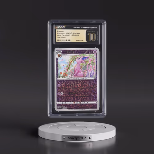 2025 Gem Pack Volume 2 - CBB2C - Simplified #05 06/14 Espeon - Stars Holo (CGC 10 PRISTINE)
