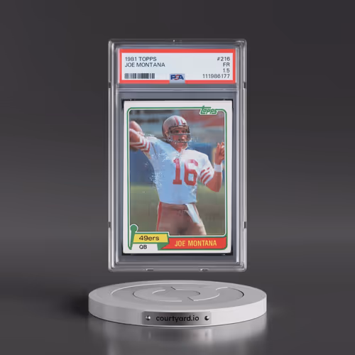 1981 Topps #216 Joe Montana (PSA 1.5 FR)