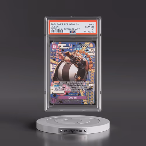 2024 One Piece OP08-Two Legends #005 Queen - Special Alternate Art (PSA 10 GEM MINT)