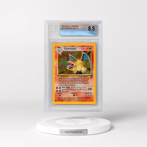 2000 Base Set 2 #4 Charizard - Holo (BGS 8.5 NM-MT+)