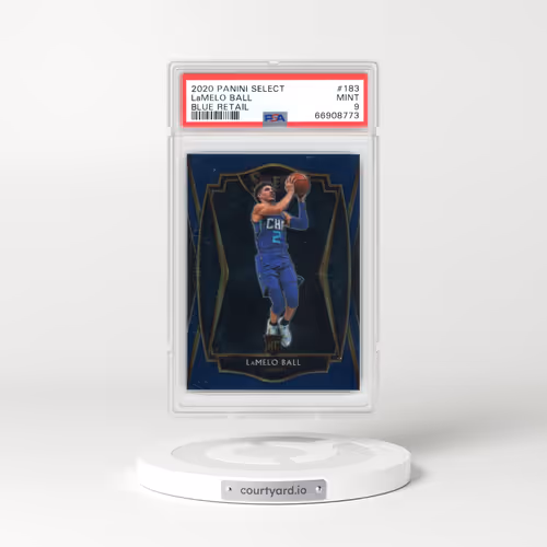 2020 Panini Select #183 LaMelo Ball - Blue Retail (PSA 9 MINT)