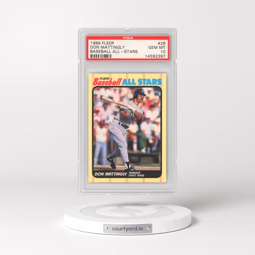 1989 Fleer Baseball All-Stars #28 Don Mattingly (PSA 10 GEM MINT)