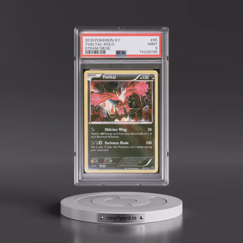 2016 Pokémon XY Steam Siege #65 Yveltal - Holo (PSA 9 MINT)