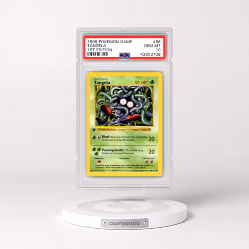 1999 Pokémon Game #66 Tangela - 1st Edition (PSA 10 GEM MINT)