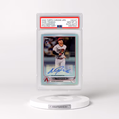 2022 Topps Chrome Update Autographs #ACAT Alek Thomas (PSA 10 GEM MINT)