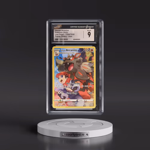 2022 Lost Origin #TG08/TG30 Hisuian Arcanine - Trainer Gallery Holo (CGC 9 MINT)