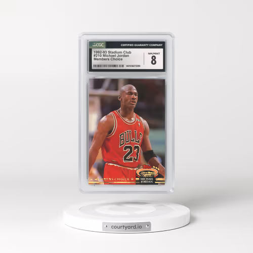 1992 Stadium Club #210 Michael Jordan (CGC 8 NM-MT)