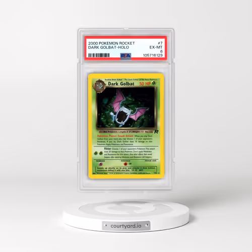 2000 Pokémon Rocket #7 Dark Golbat - Holo (PSA 6 EX-MT)