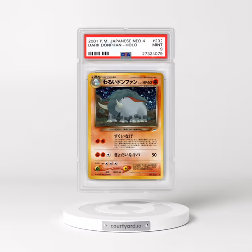 2001 Pokémon Neo 4 #232 Dark Donphan - Holo (PSA 9 MINT)