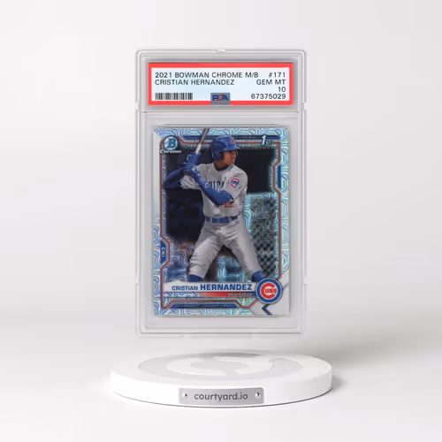 2021 Bowman Chrome Mega Box #171 Cristian Hernandez (PSA 10 GEM MINT)