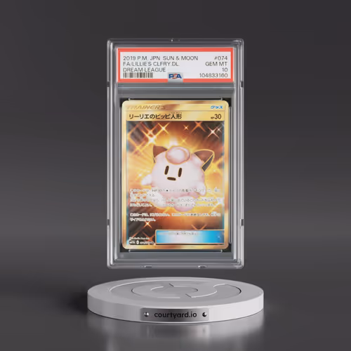 2019 Pokémon Sun & Moon Dream League #074 Lillie's Clefairy Doll - Full Art (PSA 10 GEM MINT)