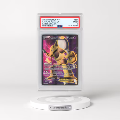 2016 Pokémon XY Fates Collide #117 Alakazam EX - Holo Full Art (PSA 9 MINT)