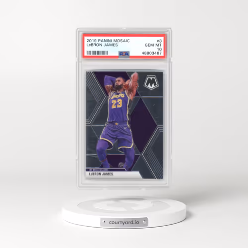 2019 Panini Mosaic #8 LeBron James (PSA 10 GEM MINT)