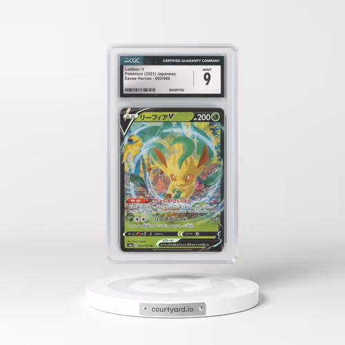 2021 Eevee Heroes #002/069 Leafeon V - Holo (CGC 9 MINT)