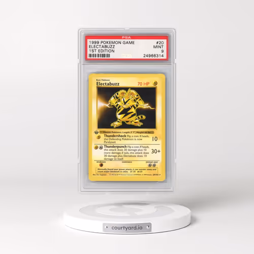 1999 Pokémon Game #20 Electabuzz - 1st Edition (PSA 9 MINT)