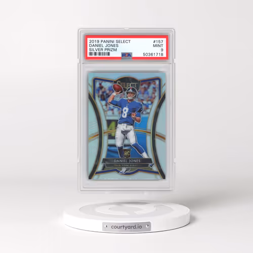 2019 Panini Select #157 Daniel Jones - Silver Prizm (PSA 9 MINT)