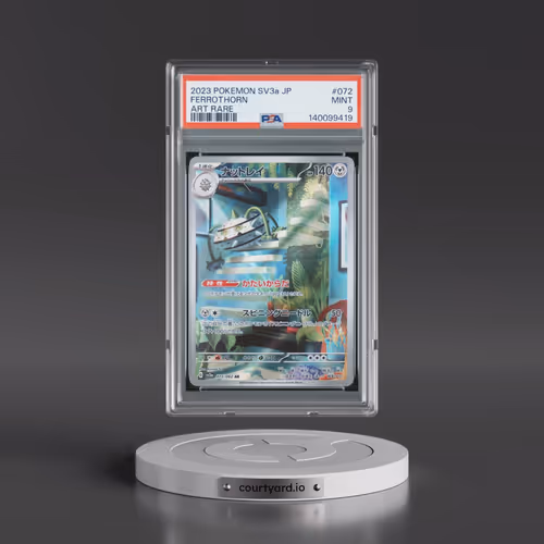 2023 Pokémon Sv3a-Raging Surf #072 Ferrothorn - Art Rare (PSA 9 MINT)