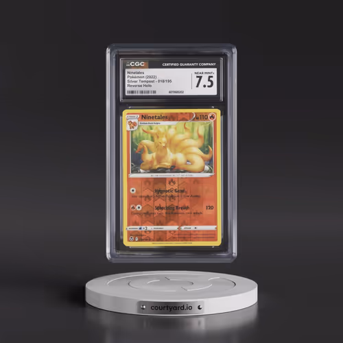 2022 Silver Tempest #018/195 Ninetales - Reverse Holo (CGC 7.5 NM+)