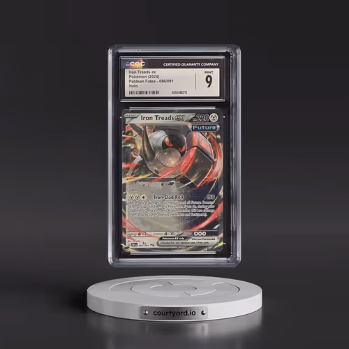2024 Pokémon Paf EN-Paldean Fates #066 Iron Treads EX - Holo (CGC 9 MINT)