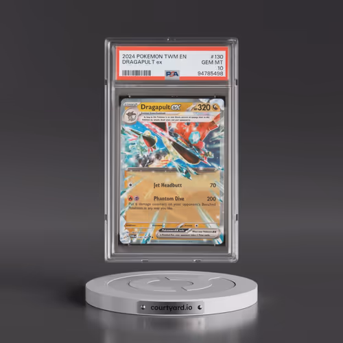 2024 Pokémon Twm EN-Twilight Masquerade #130 Dragapult EX - Holo (PSA 10 GEM MINT)
