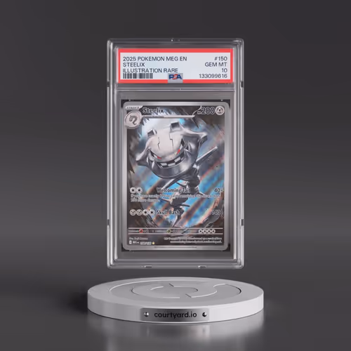 2025 Pokémon Meg EN-Mega Evolution #150 Steelix - Illustration Rare (PSA 10 GEM MINT)