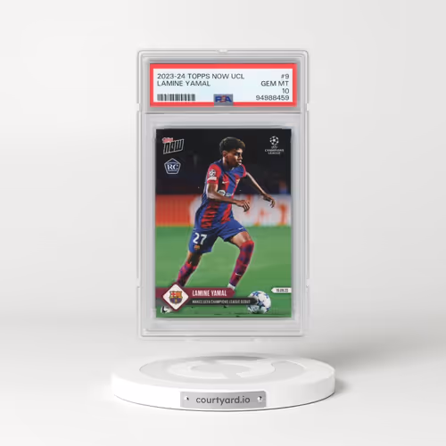 2023 Topps Now UEFA Champions League #9 Lamine Yamal (PSA 10 GEM MINT)