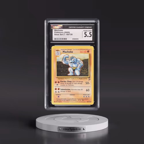 2000 Base Set 2 #49/130 Machoke (CGC 5.5 EX+)
