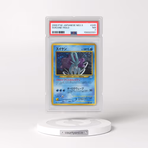 2000 Pokémon Neo 3 #245 Suicune - Holo (PSA 7 NM)