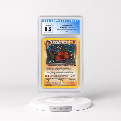 1999 Team Rocket #6/82 Dark Dugtrio - Holo (CGC 8.5 NM-MT+)