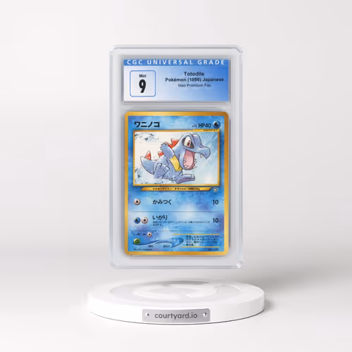 1999 Neo Premium File Totodile - No Rarity (CGC 9 MINT)