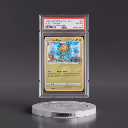 2022 Pokémon Swsh Black Star Promo #269 Sunflora - Holo Prerelease-Staff (PSA 8 NM-MT)