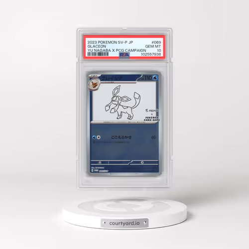 2023 Pokémon SV-P Promo #069 Glaceon - YU Nagaba X Pokemon Card Game Campaign (PSA 10 GEM MINT)