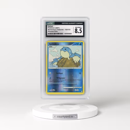 2007 Mysterious Treasures #102/123 Spheal - Reverse Holo (CGC 8.5 NM-MT+)