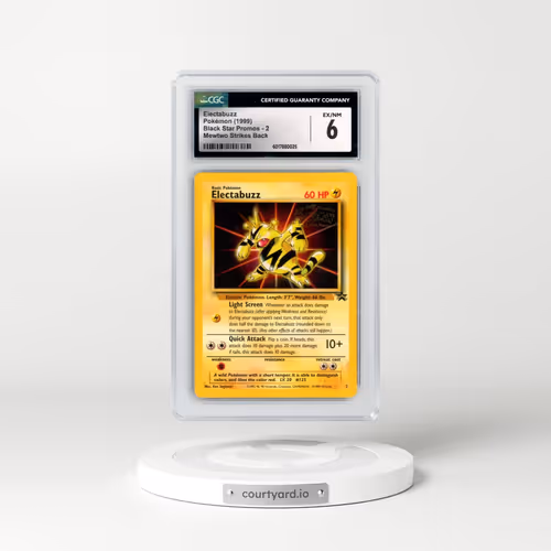 1999 Black Star Promos #2 Electabuzz - Mewtwo Strikes Back (CGC 6 EX-NM)