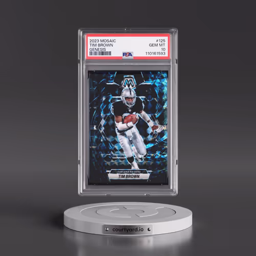 2023 Panini Mosaic #125 Tim Brown - Genesis (PSA 10 GEM MINT)
