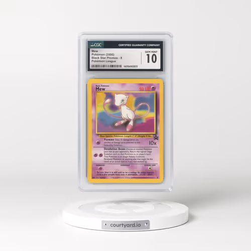 1999 Black Star Promos #8 Mew - Pokémon League (CGC 10 GEM MINT)