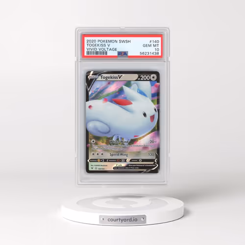2020 Pokémon Sword & Shield Vivid Voltage #140 Togekiss V - Holo (PSA 10 GEM MINT)