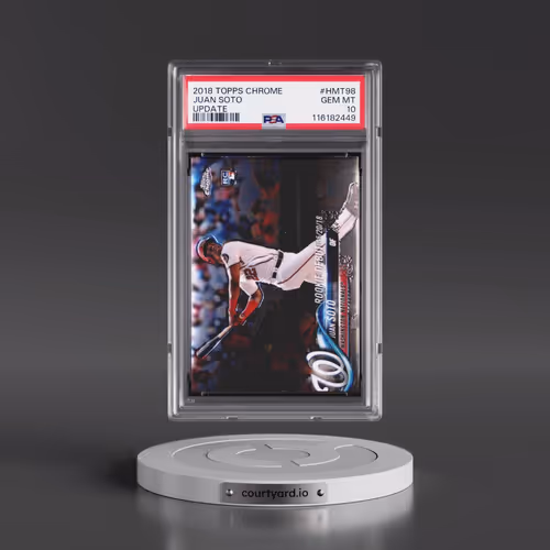 2018 Topps Chrome Update #HMT98 Juan Soto (PSA 10 GEM MINT)